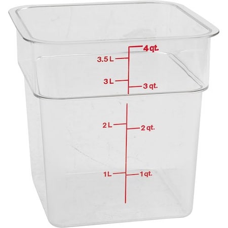 Cambro Container Clear  4Qt 4SFSCW